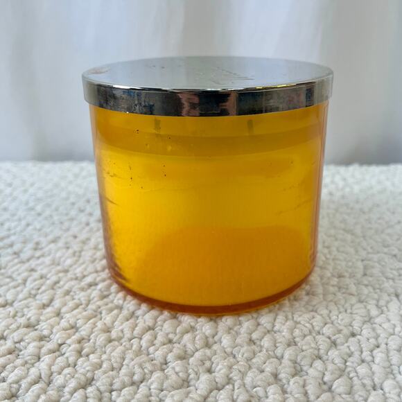 White Barn Bath & Body Works Limoncello Scent 3-Wick Jar Candle Wicks Burned 1x - Picture 3 of 6